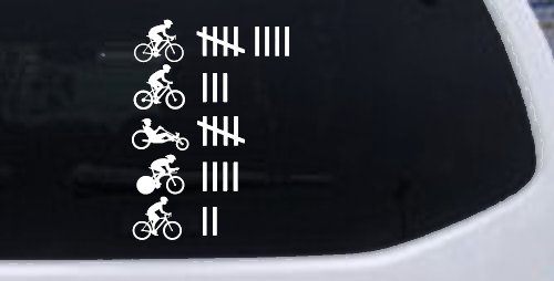 CUSTOMER SPECIAL REQUEST Keeping Count Car Truck Vinyl Window Decal Sticker (White)