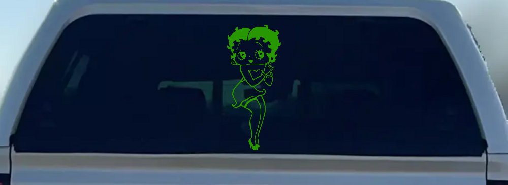 Betty Boop Hands Together Lady Biker Cartoons Car or Truck Window Decal Sticker