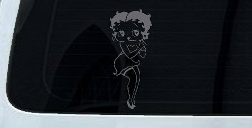 Betty Boop Hands Together Lady Biker Cartoons Car or Truck Window Decal Sticker
