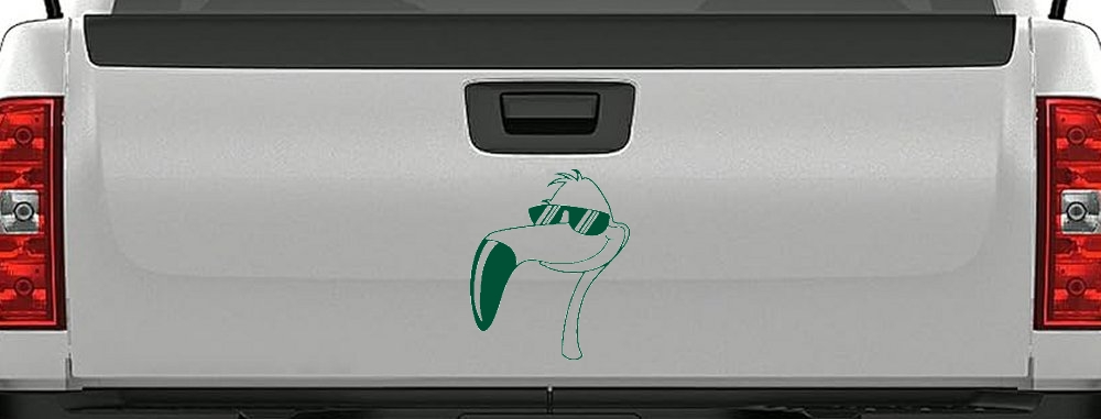 Flamingo Cartoons Car or Truck Window Decal Sticker
