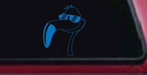 Flamingo Cartoons Car or Truck Window Decal Sticker
