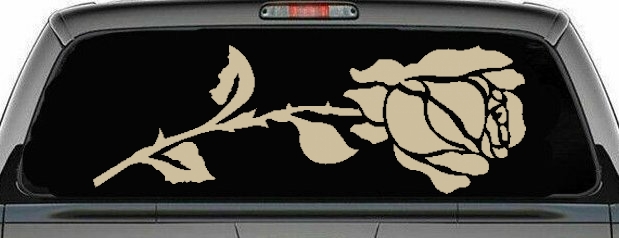 Rose Flower Car or Truck Window Decal Sticker