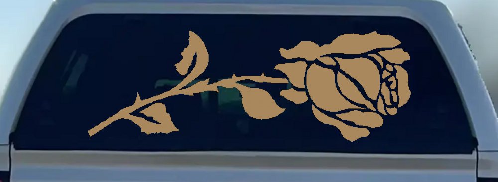 Rose Flower Car or Truck Window Decal Sticker