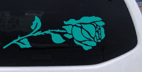 Rose Flower Car or Truck Window Decal Sticker