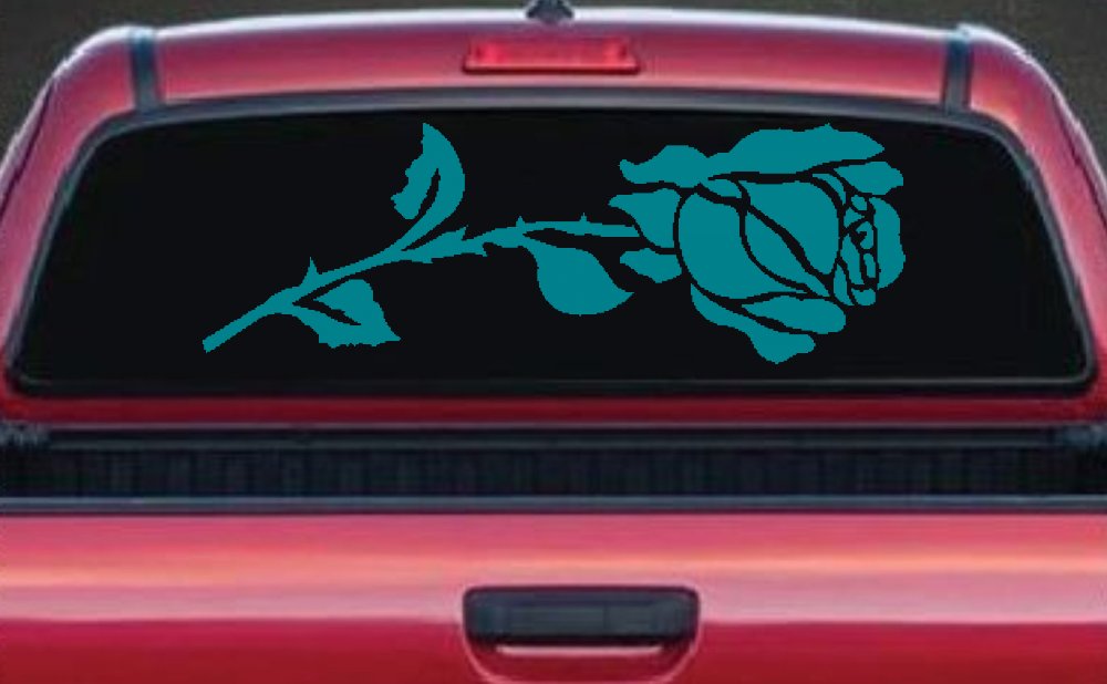 Rose Flower Car or Truck Window Decal Sticker