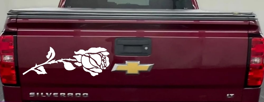 Rose Flower Car or Truck Window Decal Sticker