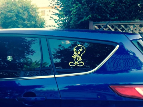 Tweety Bird  Cartoon Car or Truck Window Decal Sticker