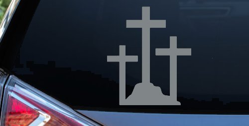 Three Crosses Christian Car or Truck Window Decal Sticker