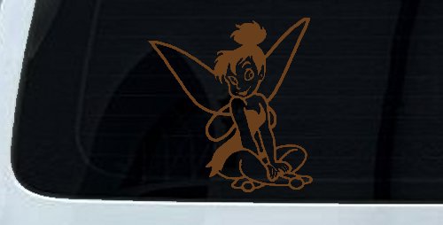 Tinkerbell Tinker Bell Sitting Fairy Tale Cartoons Car or Truck Window Decal Sticker