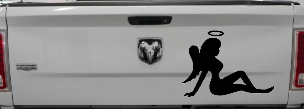Mud Flap Women Angel with Halo Car or Truck Window Decal Sticker