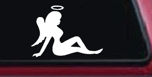 Mud Flap Women Angel with Halo Car or Truck Window Decal Sticker