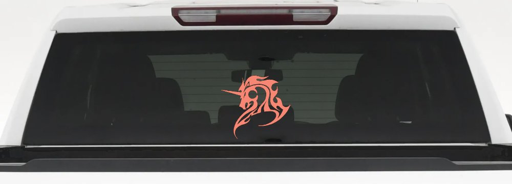 Tribal Unicorn Car or Truck Window Decal Sticker