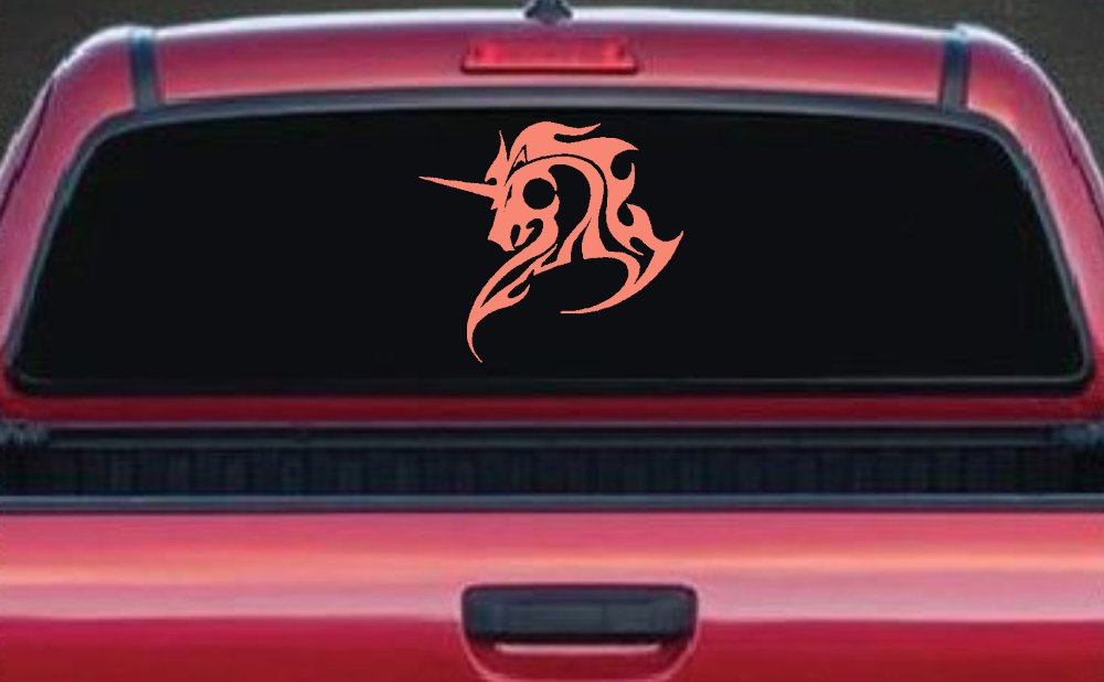 Tribal Unicorn Car or Truck Window Decal Sticker