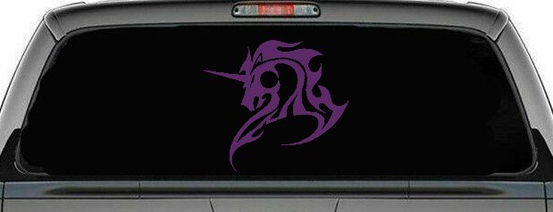 Tribal Unicorn Car or Truck Window Decal Sticker