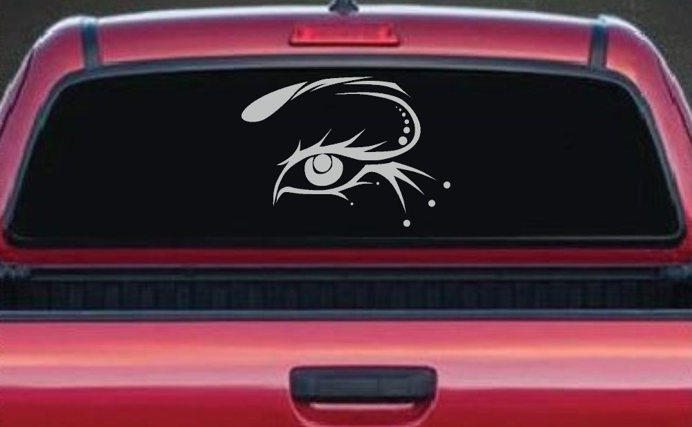 Eye Car or Truck Window Decal Sticker (Light Gray)