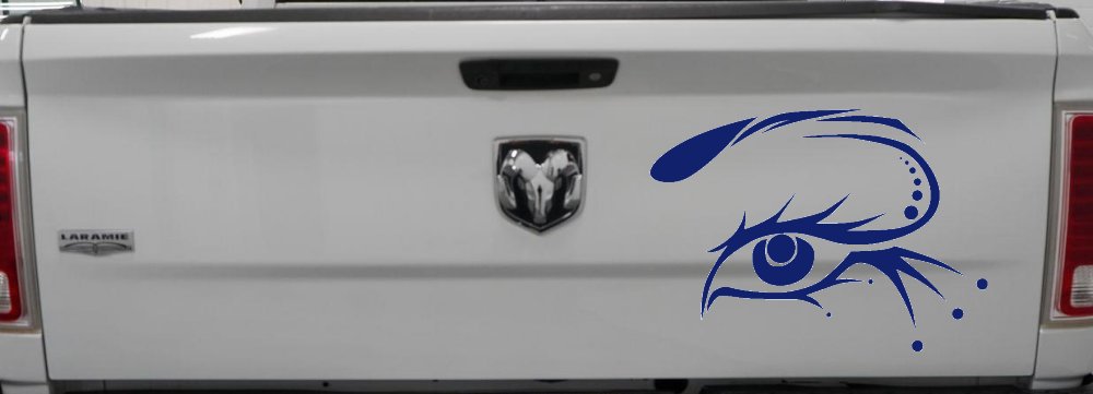 Eye Car or Truck Window Decal Sticker (Navy)