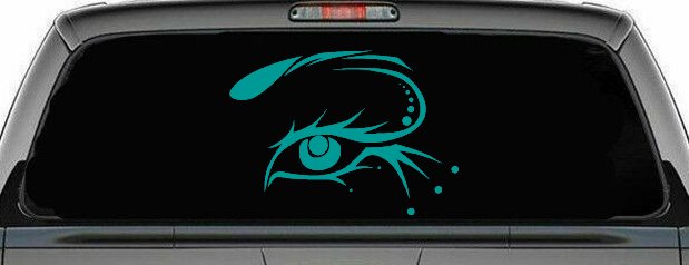 Eye Car or Truck Window Decal Sticker (Turquoise)