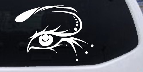 Eye Car or Truck Window Decal Sticker (White)