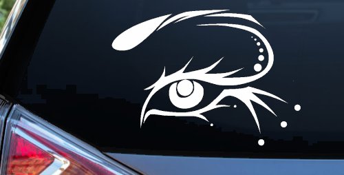 Eye Car Truck Window Decal Sticker Vinyl Graphic Auto Accessory (White)