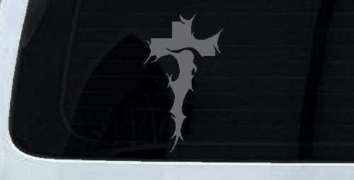 Tribal Thorn Jesus Cross Christian Car or Truck Window Decal Sticker
