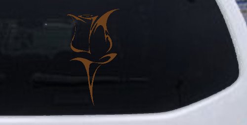 Tulip Rose Flower Car or Truck Window Vinyl Decal Sticker (Copper)