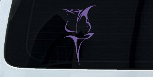 Tulip Rose Flower Car or Truck Window Decal Sticker (Purple)