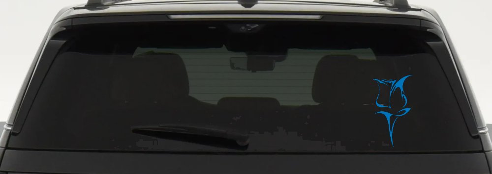 Tulip Rose Flower Car or Truck Window Decal Sticker