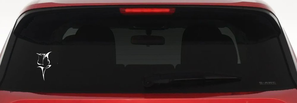 Tulip Rose Flower Car or Truck Window Decal Sticker