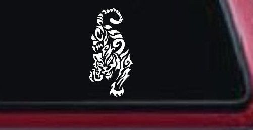 Tribal Cat Tiger Car or Truck Window Decal Sticker