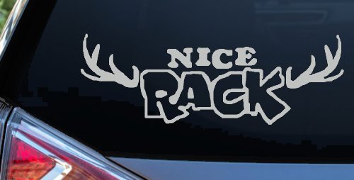 Nice Rack Deer Horns Funny Hunting Car or Truck Window Decal Sticker