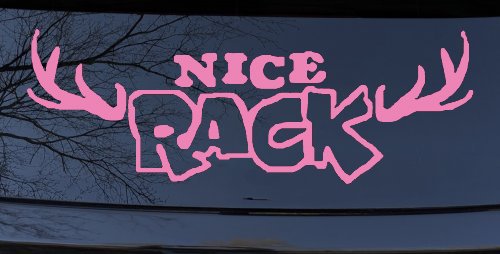 Nice Rack Deer Horns Funny Hunting Car or Truck Window Decal Sticker