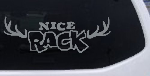 Nice Rack Deer Horns Funny Hunting Car or Truck Window Decal Sticker