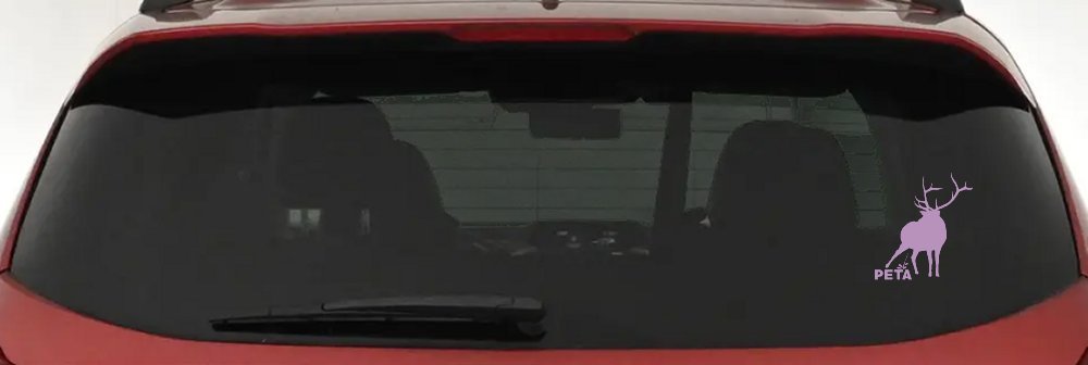 Pee On PETA Deer Hunting Car or Truck Window Decal Sticker