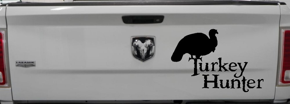 Turkey Hunter Hunting Car or Truck Window Decal Sticker