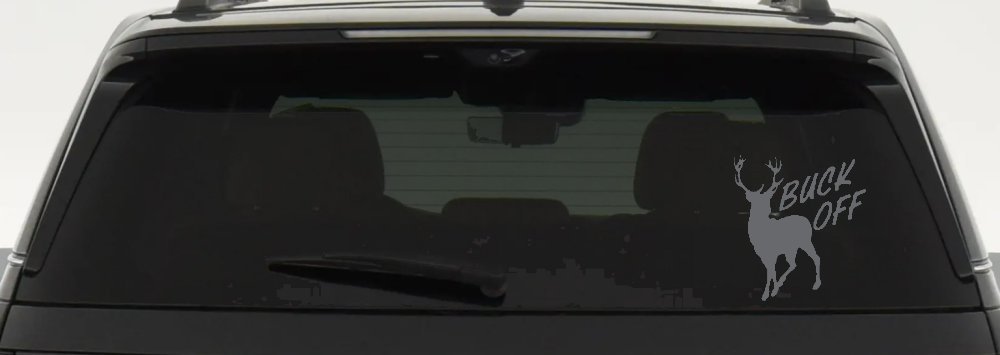 Buck Off Deer Hunting Car or Truck Window Decal Sticker