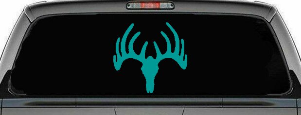 Deer Skull Mount Hunting Car or Truck Window Decal Sticker