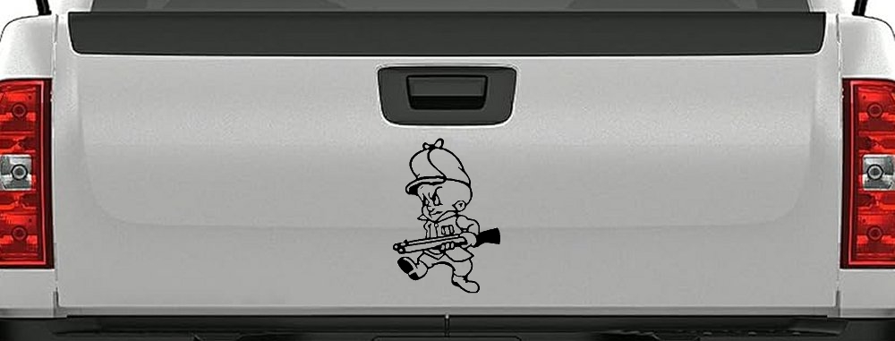 Elmer Fudd Hunting Cartoons Car or Truck Window Decal Sticker