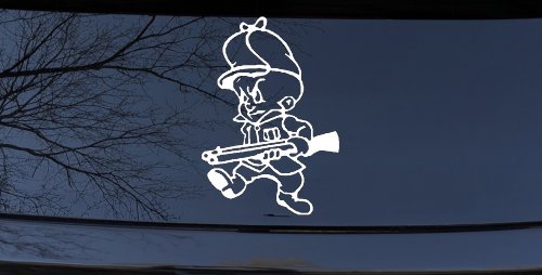 Elmer Fudd Hunting Cartoons Car or Truck Window Decal Sticker