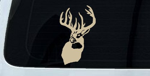 Buck Deer Hunting Car or Truck Window Decal Sticker (Desert Sand)