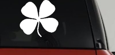 Four Leaf Clover Car or Truck Window Vinyl Decal Sticker