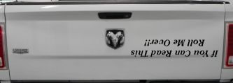 If You Can Read This Roll Me Over Off Road Car or Truck Window Decal Sticker (Black)