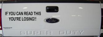 If you can read this you are losing Moto Sports Car or Truck Window Decal Sticker (Black)
