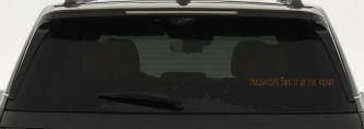 Tailgaters Like It Up The Rear funny Driving Car or Truck Window Decal Sticker (Copper)