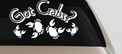 Got Crabs Car or Truck Window Vinyl Decal Sticker