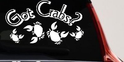 Got Crabs Car or Truck Window Vinyl Decal Sticker
