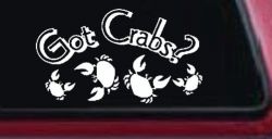 Got Crabs Car or Truck Window Decal Sticker