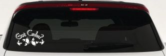 Got Crabs Car or Truck Window Decal Sticker (White)