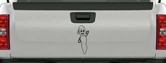 Mr. Hanky Car or Truck Window Decal Sticker (Black)
