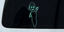 Mr. Hanky Car or Truck Window Decal Sticker (Mint)