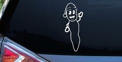 Mr. Hanky Car or Truck Window Decal Sticker